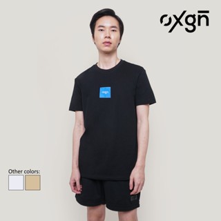 เสื้อสาวอวบ เสื้อเบลาส์ เสื้อยืดแฟชั่น▤เสื้อยืดพิมพ์ลายโลโก้ OXGN สำหรับผู้ชาย (สีดำ/ขาว/น้ำตาล) Tee