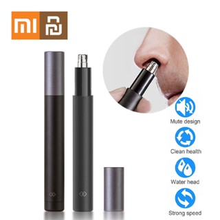 Xiaomi Youpin จมูกผม Trimmer Men Mini ขนจมูกแบบไฟฟ้า Trimmer แบบพกพาหูผมจมูกเครื่องโกนหนวด Clipper กันน้ำปลอดภัยทำความสะอาด