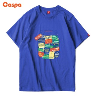 Tee เสื้อยืดครอป Caspa เสื้อยืดสกรีน ลายสกรีน ขวดโหล เสื้อคอกลมแขนสั้นผ้าฝ้าย แฟชั่น วัยรุ่น - M470T