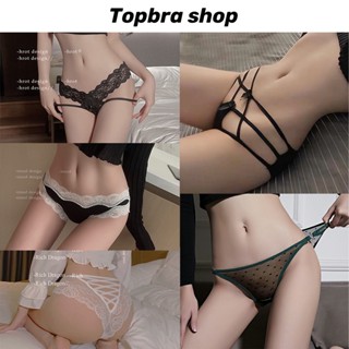 Topbra_shop ชุดกางเกงใน ผู้หญิง ลูกไม้ เซ็กซี่ กลวงเอวต่ำ กางเกงในผู้หญิง ผ้าฝ้าย กางเกงเป้า สวย มีเสน่ห์ CDA83