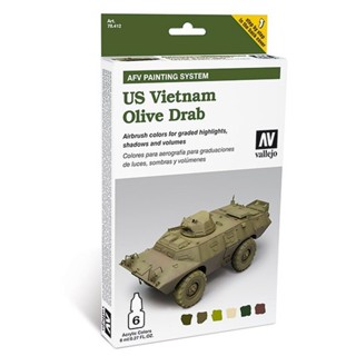 Vallejo AFV Painting System 78.412 US Vietnam Olive Drab