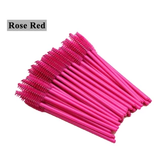 50ชิ้น/ชุด มีหลายสี เเปรงขนนุ่ม ที่ปัดขนตา แปรงปัดขนตา แปรงปัดคิ้ว ที่ปัดคิ้ว
