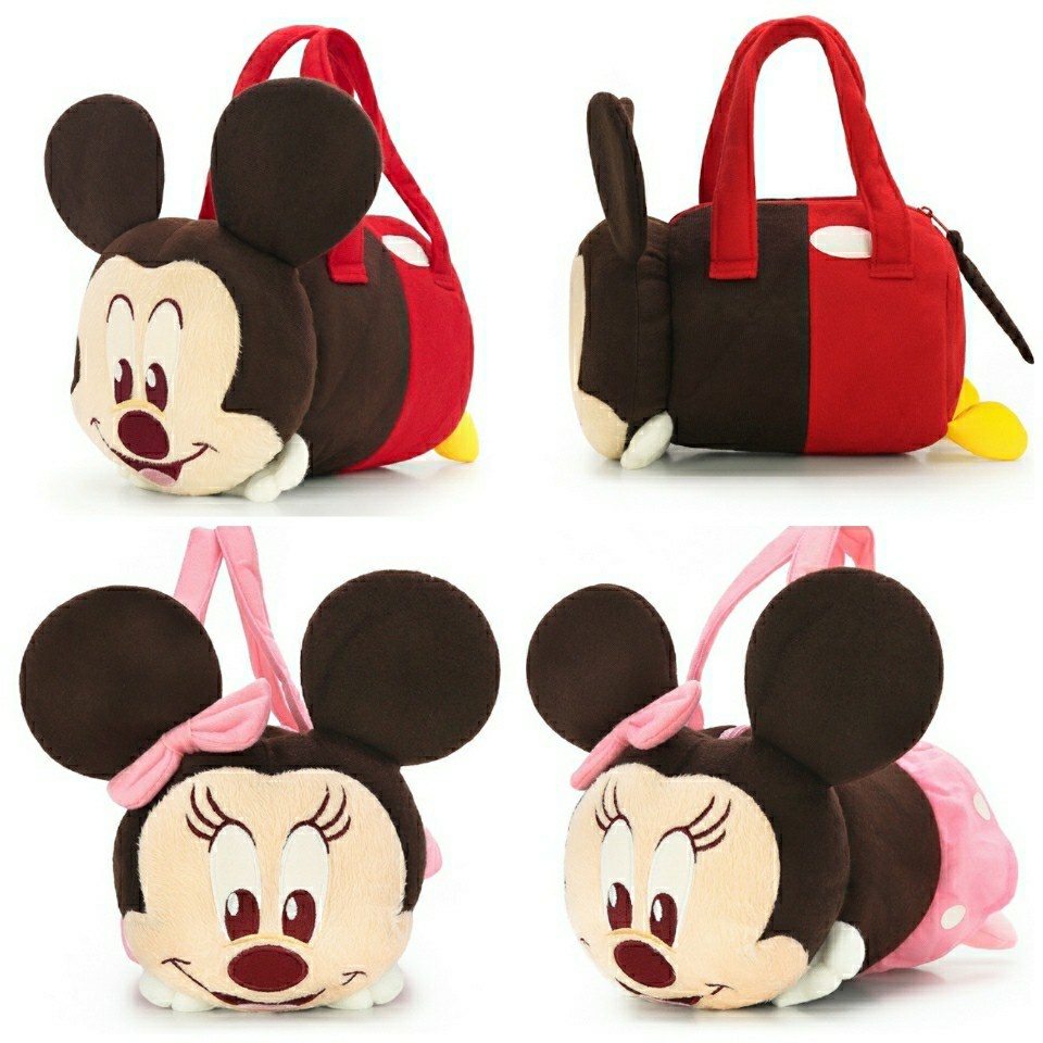 Sale!!!กระเป๋าถือ อเนกประสงค์  Japan Mickey & Minnie  ขนาดกระทัดรัด  น่ารัก ลิขสิทแท้