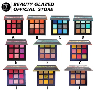 Beauty glazed พาเลทอายแชโดว์ ชิมเมอร์ เนื้อแมตต์ 9 สี