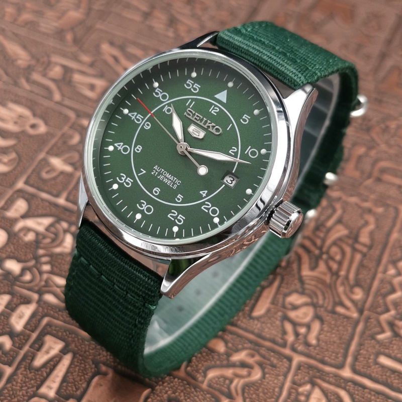 SKO Mens Watch Mechanical Watch สายไนลอน SNK809K2