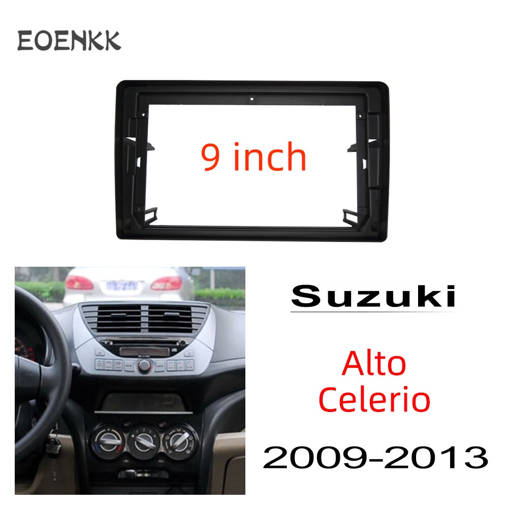 Honxun เครื่องเสียงรถยนต์ 2din แผงสําหรับ Suzuki Alto celerio 2009-2013 9 นิ้ว Android หัวหน่วย fasc