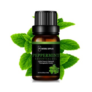 100% Peppermint Essential oil ขนาด 10 ml. น้ำมันหอมระเหย เปปเปอร์มิ้นท์ บริสุทธิ์