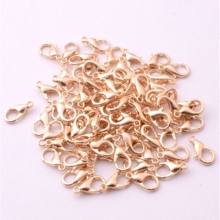 ขายส่ง ตะขอก้ามปู 6*12มิล สีทองอ่อน KC Gold Color บรรจุ 100ชิ้น