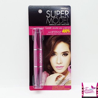 🔥โปรค่าส่ง25บาท🔥 Mistine Super Model Mascara 5.5g.มิสทีน ซุปเปอร์ โมเดล มาสคาร่า