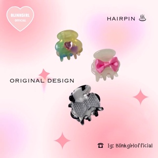 blinkgirlofficial〰️mini  hair clips 🫧 พร้อมส่ง กิ๊บติดผมคิ้วท์ๆ ดีเทลน้องน่ารักมากๆ