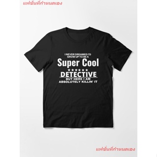 Detective Essential T-Shirt เสื้อยืดแขนสั้น overside เสื้อยืดผู้หญิง เสื้อยืดผู้ชาย เสื้อยืดพิมพ์ลาย เสื้อแฟชั่น