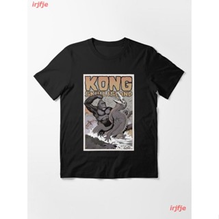 New Kong Skull Island Vintage Essential T-Shirt เสื้อยืด ดพิมพ์ลาย เสื้อยืดผ้าฝ้าย คอกลม cotton แฟชั่น sale Unisex