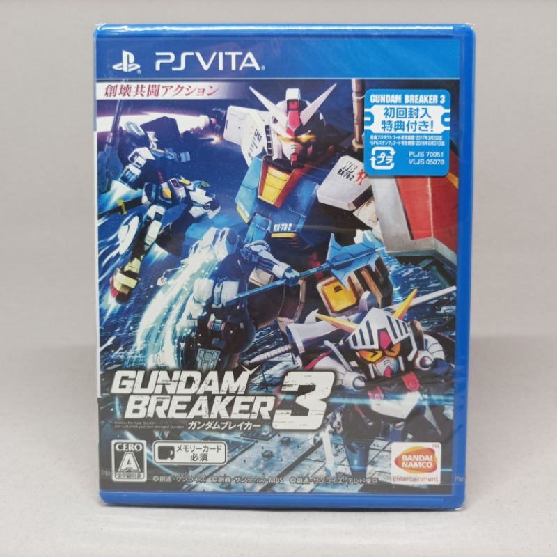 (New)(มือ1) Gundam Breaker 3 PS Vita | แผ่นเกมเพลสเตชั่นวีต้า แท้ | Zone 2 | Japan