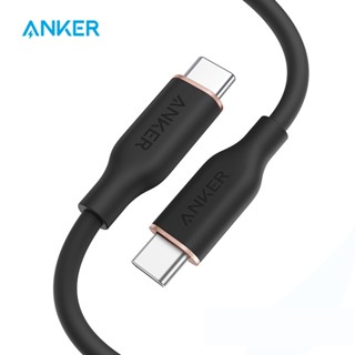 Anker Powerline III Flow usb type c cable 100W Fast Charge USB 2.0 for MacBook Pro 2020 for ipad air for Galaxy for xiao