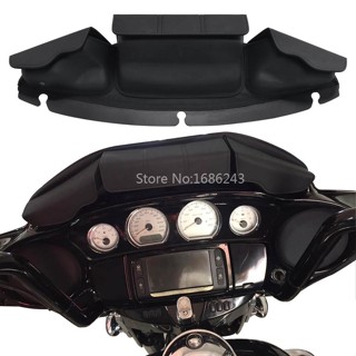 Motorcycle Windshield Bag Saddle Tri Pouch 3 Pocket Fit For Harley Touring Electra Street Glide Ultra Limited 14-UP Fair