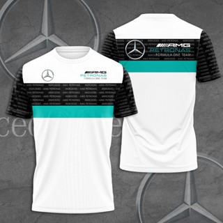 ฮอต!! เสื้อยืด พิมพ์ลาย Mercedes F1 AMG Petronas Racing 3 มิติ ของขวัญ สําหรับผู้ชาย และผู้หญิง ไซซ์ S - 5XL 5345345