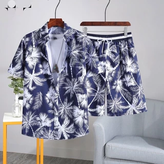 เสื้อสงกรานต์ ชุดแฟชั่น เสื้อ+กางเกงขาสั้น ใหม่ล่าสุด เนื้อผ้าแห้งไว ทรงหลวม ราคาถูก206#