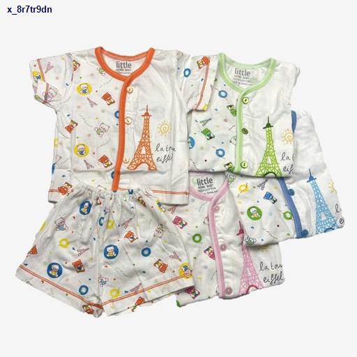 การส่งสินค้า□♛เสื้อเด็กอ่อน เลือกลายได้ Little Home Baby (0-3ด.) ผ้าCotton ชุดเด็กอ่อน เสื้อเด็กแรกเกิด เสื้อกระดุม (WA3