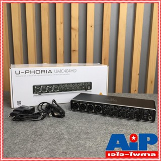 BEHRINGER UMC404HD U-PHORIA UMC 404HD (USB ออดิโอ อินเตอร์เฟส ขนาด 4 แชนแนล ความละเอียด 24-bit/192kHz พร้อมปรีไมค์ระด...