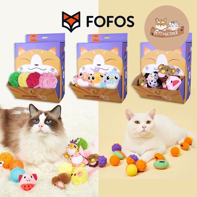 ของเล่นแมว Fofos  Cat toy Cat Play โฟฟอส มีเสียง ปลอดภัย มีหลายแบบ