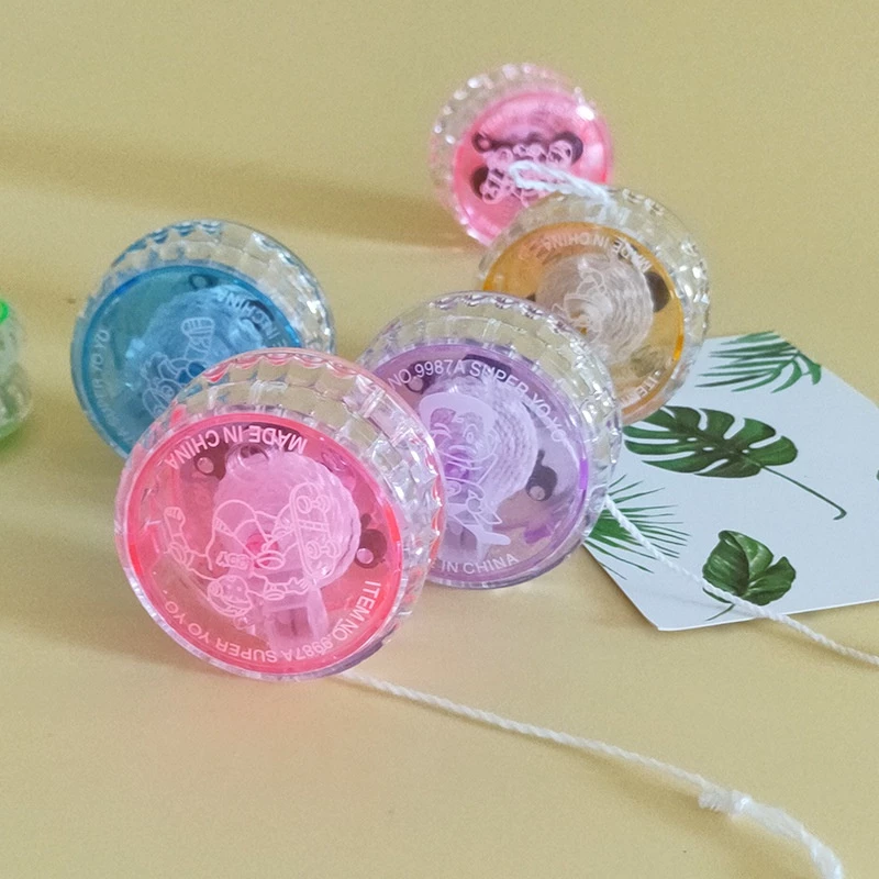ของเล่นโยโย่เรืองแสง YOYO ลูกดิ่งโยโย่ มีไฟ สุ่มสี พร้อมส่ง ของเล่นเด้งดึ่ง thumbnail 6