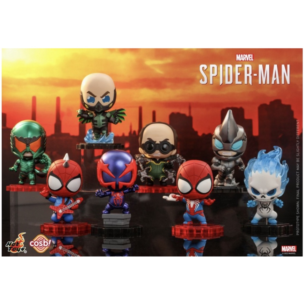 ❣️[Blind Box ready to ship : กล่องสุ่ม พร้อมส่ง] ❣️🌟 HOT TOY : Marvel Spider-Man Cosbi Blind Box Min