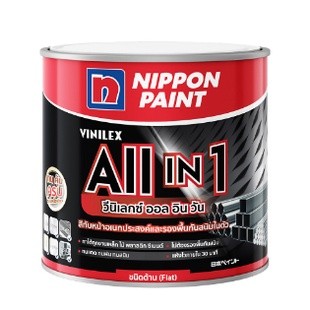 NIPPON VINILEX สีรองพื้นและทับหน้า ALL IN 1 ด้าน |กระป๋อง||แกลลอน|TTR