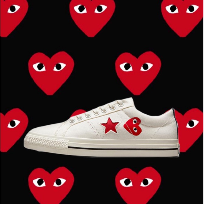 แนะนำ Comme Des Garcons PLAY X Converse One Star รับประกันของแท้ 100%