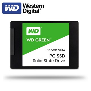 ราคาต่ำสุดWestern Digital WD SSD สีเขียว Desktop120GB 240GB 2.5นิ้ว SATA III HDD ฮาร์ดดิสก์ HD SSD PC 480GB 1TB ภายใน So