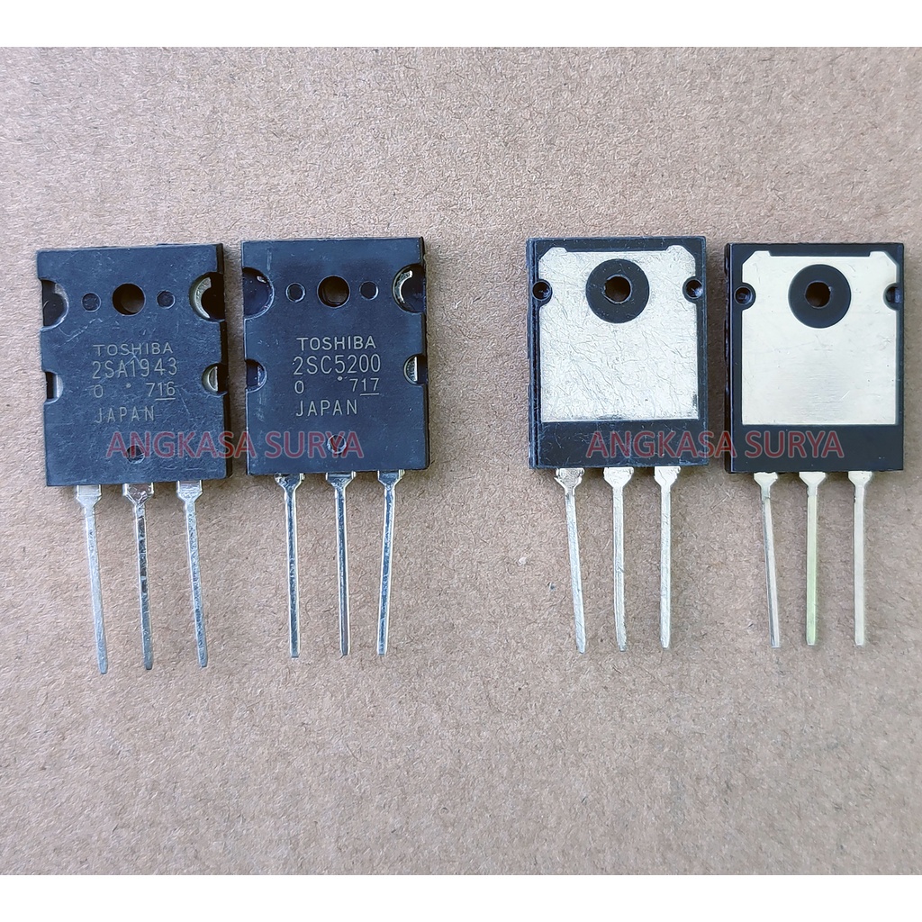TR TOSHIBA 2SA1943 2SC5200 LOT 716 717 FINAL ทรานซิสเตอร์ 1943 5200 150 วัตต์
