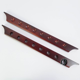 Wall Cue Rack 7 Cues &amp;amp; 1 Raise Cue Mahogany