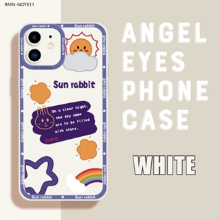 Xiaomi Redmi Note 12 11 11S 7 Pro 4G 5G สำหรับ Cartoon Cute Rabbit Sun เคส เคสโทรศัพท์ เคสมือถือ Full Cover Shell Shockproof Back Cover Protective Cases