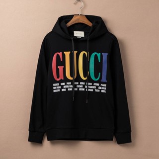 Gc เสื้อฮู้ด ผ้าฝ้าย พิมพ์ลาย สําหรับผู้ชาย และผู้หญิง