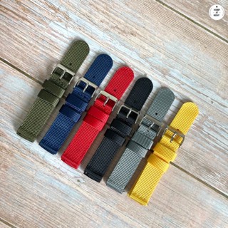 &lt;ร้าน Hobby at night&gt; สายนาฬิกาไนล่อน ขนาด 20 มิล Basic nylon watch strap