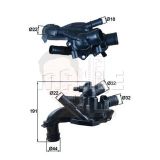 TM 46 105 วาลว์น้ำควบคุมไฟฟ้า BMW N14 N16 N18 / R55 R56 R58 R60 R61 11537647751 (ยี่ห้อ MAHLE)