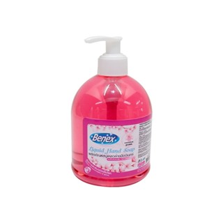 บีเน็กซ์ สบู่เหลวล้างมือ สูตรเข้มข้น กลิ่นซากุระ 500มล. Benex Liquid Hand Soap 500ml.