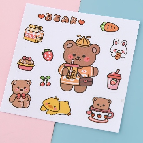 สติ๊กเกอร์ 2D 3D สุดน่ารัก สติ๊กเกอร์ TiTiroom (ของขวัญ)