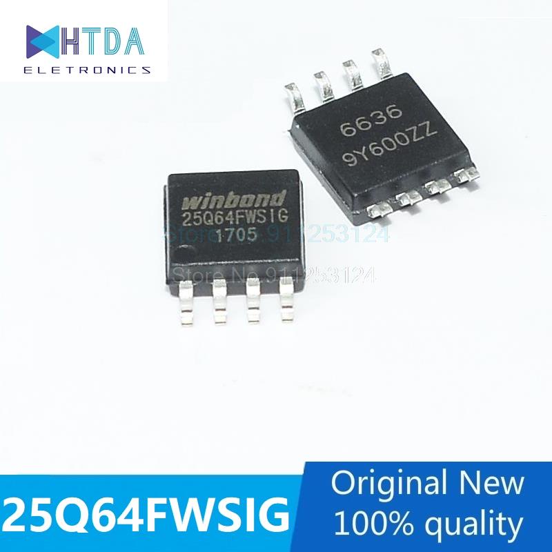 5 ชิ้น/ล็อต W25Q64FWSIG W25Q64FW 25Q64FWSIG SOP-8