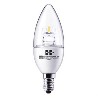 หลอด LED HI-TEK CANDLE CRYSTAL E14 5 วัตต์ WARMWHITE