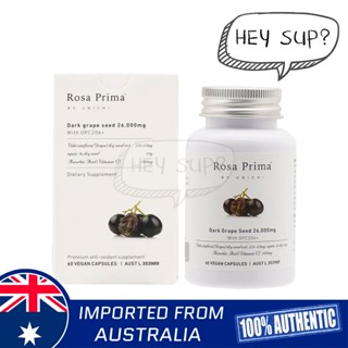 Unichi Rosa Dark Grape Seed 26000mg 60 Capsules