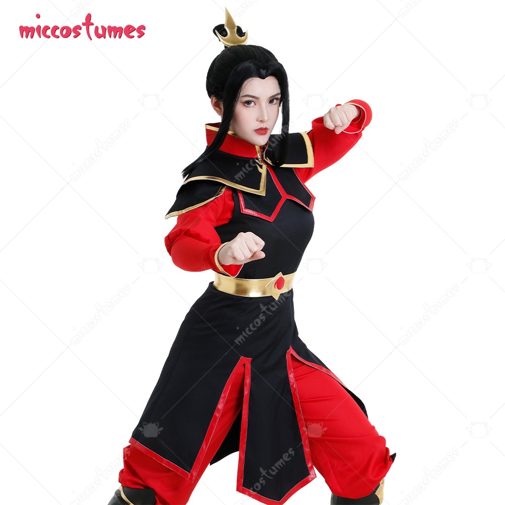 Azula Battle Suit Cosplay Costume Ancient Chinese Style Combat Suit Fighting Suit Full Set With Headwear Cape And Leg Wa