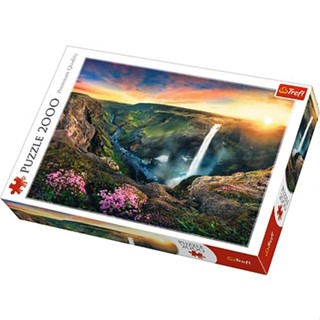 จิ๊กซอว์ Trefl - Haifoss Waterfall, Iceland  2000 piece  (ของแท้  มีสินค้าพร้อมส่ง)