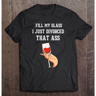 [COD]เสื้อยืด พิมพ์ลายการ์ตูนอนิเมะ I Just Divorced Funny Divorce Party สําหรับผู้ชายS-5XL