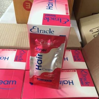 (ยกกล่อง24ซอง) Elracle Inner Hair Cream เอลราเคิล อินเนอร์ แฮร์ ครีม ทรีทเมนท์บำรุงและปรับสภาพเส้นผม