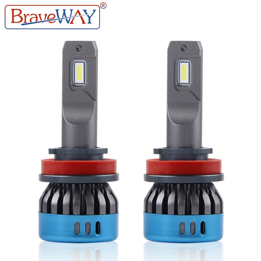 BraveWay Car LED Headlight Bulbs Auto Lights H1 H4 H8 H11 9005 HB3 9006 HB4 H7 LED Fog Lamps 16000LM