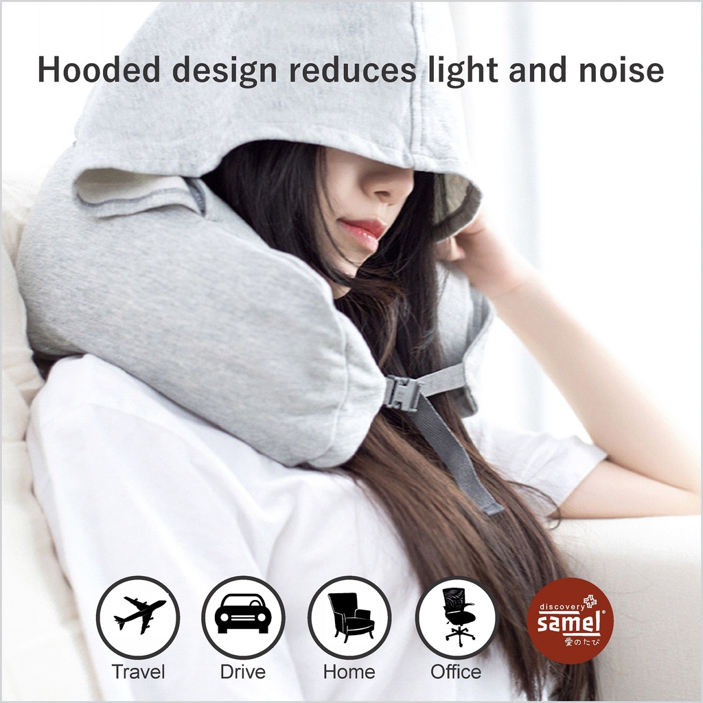 SAMEL FGD 292 U รูปคอหมอน Hood Office Travel Flight Headrest หมอน Bantal Leher Travel Tidur