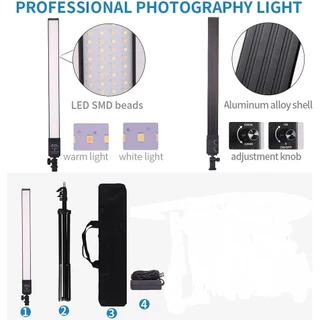 สตูดิโอ ไฟต่อเนื่ือง Lighting Kit 32" LED 216PCS 3200-5500K ปรับแสงได้อัตโนมัติ