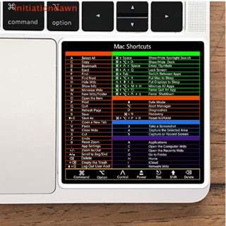 [Initiationdawn] สติกเกอร์ติดแป้นพิมพ์ สําหรับ Mac OS System Shortcut Sticker for 2022-2008 (13-16 นิ้ว)
