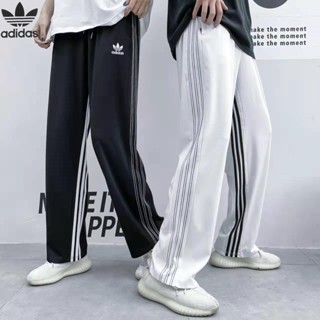 Adidas Clover ของแท้ 100% กางเกงวอร์ม ปักลายทาง น้ําหนักเบา แห้งเร็ว แฟชั่นคู่รัก สําหรับผู้ชาย และผู้หญิง