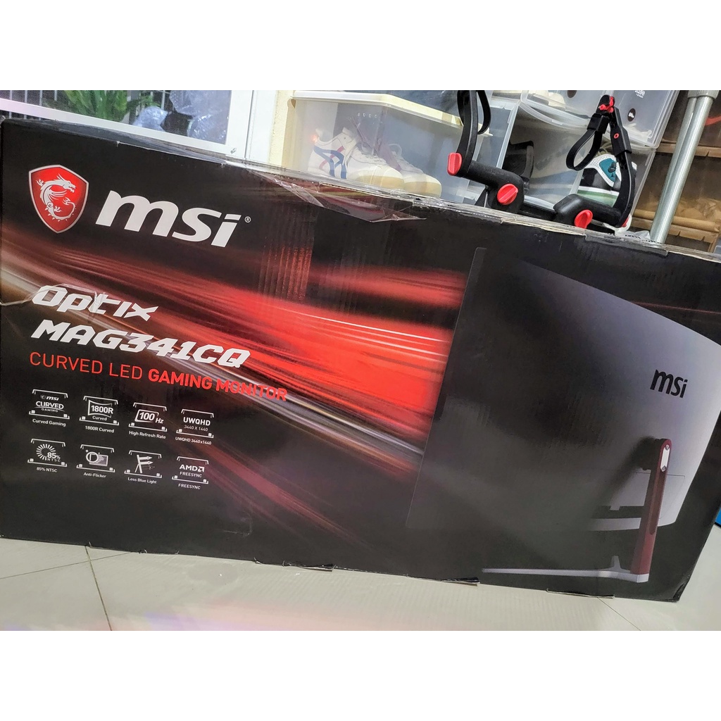 เทิร์น หรือขาย จอโค้งเกมมิ่ง MSI 34" 100hz 4K รุ่น Optix MAG341CQ ยกกล่อง สภาพสวยประกันปีหน้า